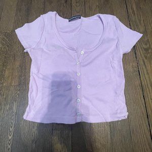 Brandy Melville Purple Zelly Top
